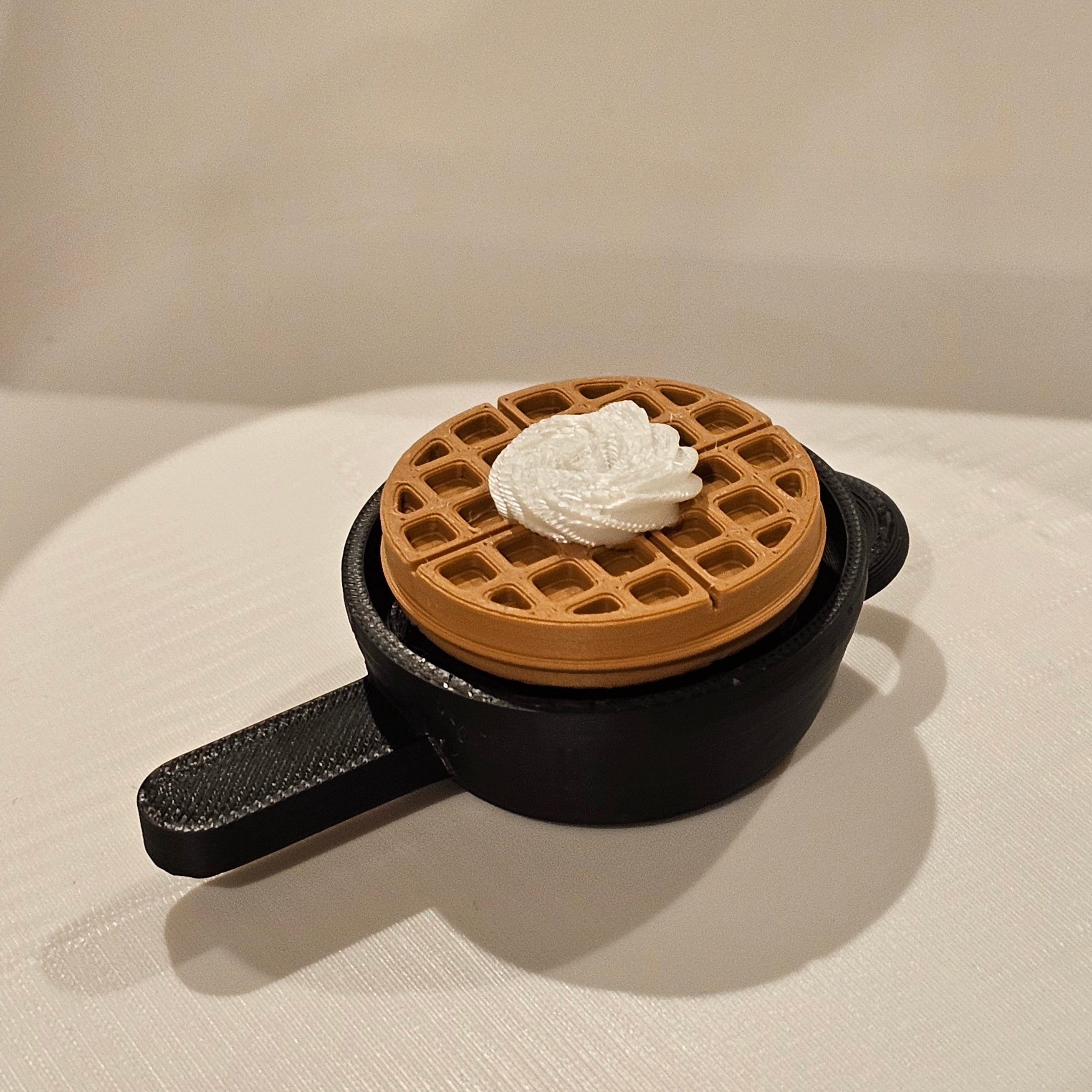 Waffle with Whipped Cream