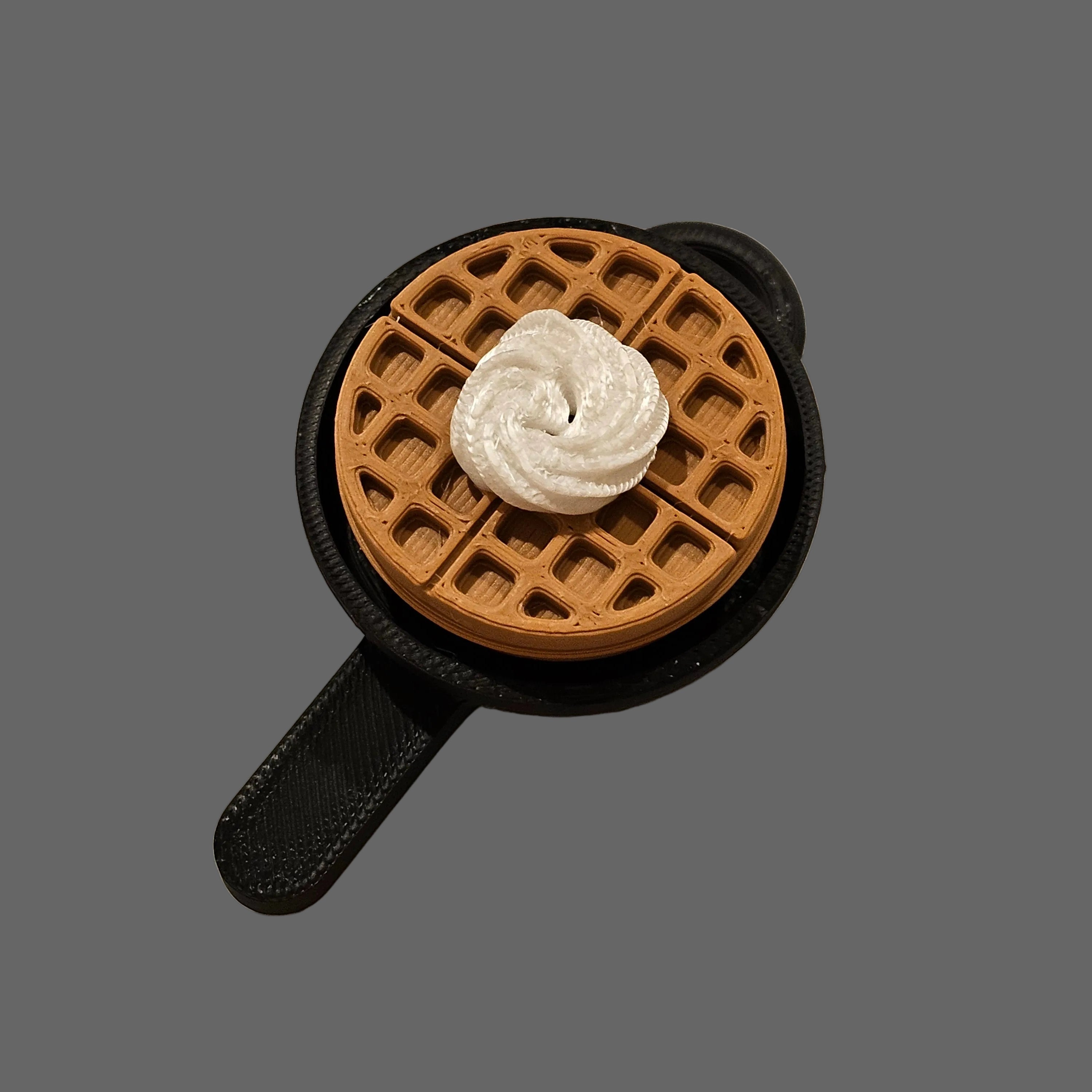 Waffle with Whipped Cream