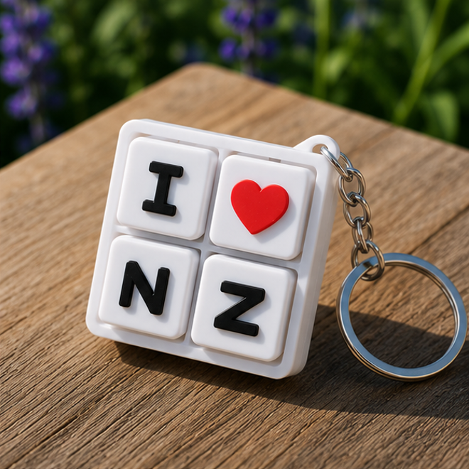 I Love NZ Keychain